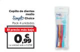Oferta de Cepillo de dientes medio SIMPL Choice  por 0,99€ en Carrefour