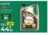 Oferta de Aceite para motor Total Quartz por 44,95€ en Feu Vert