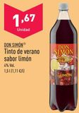 Oferta de Tinto de verano Don Simón por 1,67€ en ALDI