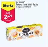 Oferta de Atún en aceite de oliva Sal de Plata  por 2,49€ en ALDI