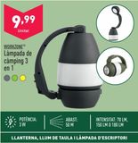 Oferta de Lámpara de camping por 9,99€ en ALDI
