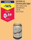 Oferta de Cerveza San Miguel por 0,59€ en ALDI