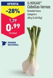 Oferta de Cebolla tierna por 0,99€ en ALDI
