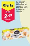 Oferta de Atún en aceite de oliva Sal de Plata  por 2,49€ en ALDI