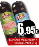 Oferta de Mortadela con aceitunas o siciliana ElPozo por 6,95€ en Unide Supermercados