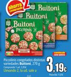 Oferta de Piccolinis congelados distintas variedades Buitoni por 3,95€ en Unide Market
