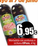 Oferta de Mortadela con aceitunas o siciliana ElPozo por 6,95€ en Unide Market