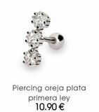 Oferta de Piercing oreja plata  primera ley 10.90 €   en José Luis Joyerías