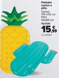 Oferta de Flotador cactus o piña por 15,99€ en Carrefour