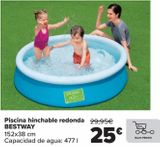 Oferta de Piscina hinchable redonda BESTWAY  por 25€ en Carrefour