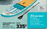 Oferta de Tabla paddle surf BESTWAY  por 335€ en Carrefour