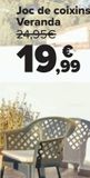 Oferta de Set cojines Veranda por 19,99€ en Carrefour