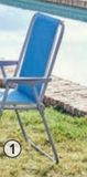 Oferta de Sillón fijo lona respaldo alto Holiday  por 29,9€ en Carrefour