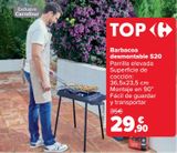 Oferta de Barbacoa desmontable S20 por 29,9€ en Carrefour