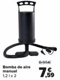 Oferta de Bomba de aire manual  por 7,59€ en Carrefour