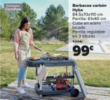 Oferta de Barbacoa carbón Hyba por 99€ en Carrefour