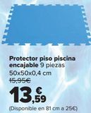 Oferta de Protector piso piscina encajable  por 13,59€ en Carrefour