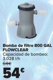 Oferta de Bomba de filtro 800 GAL FLOWCLEAR por 54€ en Carrefour