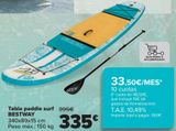 Oferta de Tabla paddle surf BESTWAY  por 335€ en Carrefour