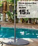 Oferta de Pie de parasol Bisc por 15,99€ en Carrefour