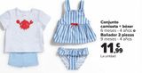 Oferta de Conjunto camiseta + bóxer o Bañador 2 piezas  por 11,99€ en Carrefour