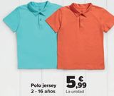Oferta de Polo jersey  por 5,99€ en Carrefour