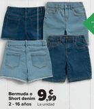 Oferta de Bermuda o Short denim  por 9,99€ en Carrefour