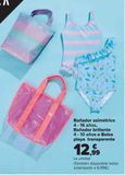 Oferta de Bañador asimétrico, Bañador brillante o Bolsa playa transparente  por 12,99€ en Carrefour