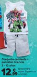 Oferta de Conjunto camiseta + pantalón licencia  por 12,99€ en Carrefour