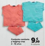 Oferta de Conjunto camiseta y legging crop  por 9,99€ en Carrefour
