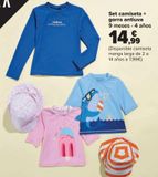 Oferta de Set camiseta + gorra antiuva  por 14,99€ en Carrefour