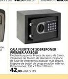 Oferta de Caja fuerte de sobreponer Arregui en Coferdroza