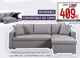 Oferta de Chaise longue reversible con ARCÓN  por 409€ en ATRAPAmuebles