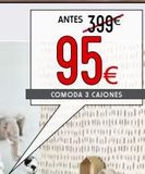Oferta de Cómodas 3 cajones  por 95€ en ATRAPAmuebles