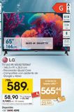 Oferta de LG TV Led 4K 65UQ75006LF  por 589€ en Eroski