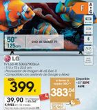 Oferta de LG TV Led 4K 50UQ79006LA  por 399€ en Eroski