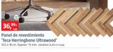 Oferta de Panel de revestimiento Ultrawood Teca Herringbone por 36,99€ en BAUHAUS