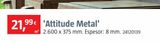 Oferta de Grosfillex Panel de revestimiento Attitude Metal por 21,99€ en BAUHAUS