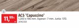 Oferta de LOGOCLIC Laminado AC5-33 Roble Capuccino por 11,99€ en BAUHAUS