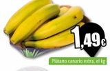 Oferta de Plátano canario extra, el kg por 1,49€ en Unide Supermercados