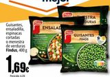 Oferta de Guisantes, ensaladilla, espinacas cortadas o menestra de verduras Findus, 400 g por 1,69€ en Unide Supermercados