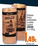 Oferta de Patatas fritas onduladas o estilo casero UNIDE, 2 x 150 g por 1,49€ en Unide Supermercados