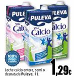 Oferta de Leche calcio entera, semi o desnatada Puleva, 1 L por 1,29€ en Unide Supermercados