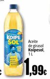 Oferta de Aceite de girasol Koipesol, 1 L por 1,99€ en Unide Supermercados