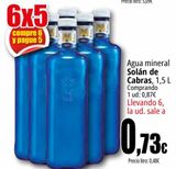 Oferta de Agua mineral Solán de Cabras, 1,5 L por 0,73€ en Unide Supermercados