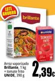 Oferta de Arroz vaporizado Brillante + tomate frito UNIDE por 2,39€ en Unide Market