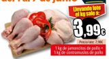 Oferta de 1kg de jamoncitos de pollo + 1kg de contramuslos de pollo por 7,98€ en Unide Market