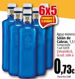 Oferta de Agua mineral Solán de Cabras por 0,87€ en Unide Market