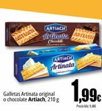 Oferta de Galletas Artinata original o chocolate Artiach por 1,99€ en Unide Market