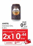 Oferta de AMSTEL Cerveza Oro 0,33 L por 0,87€ en Eroski